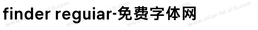 finder reguiar字体转换